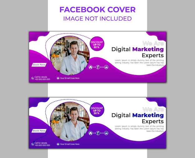 Portada de Facebook gratis Banner de redes sociales de ventas de moda o medios PSD Plantilla de negocios o redes sociales