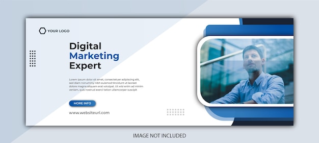 portada de facebook y plantilla de banner web