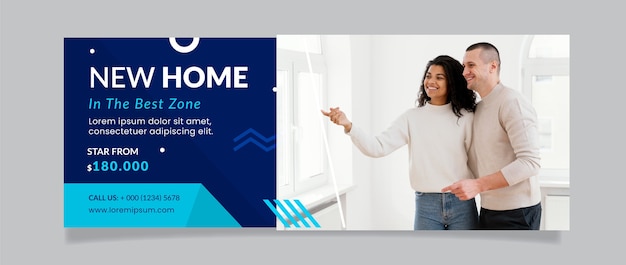 Portada de facebook del proyecto inmobiliario degradado