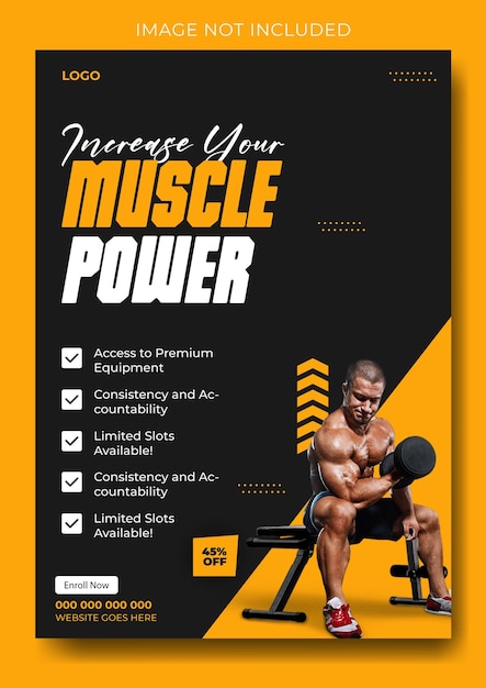una portada de libro para un atleta muscular por la marca de pesas