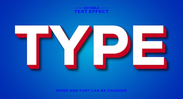 una portada de libro azul que dice tipo y estilo de fuente TYPE efecto de texto 3d