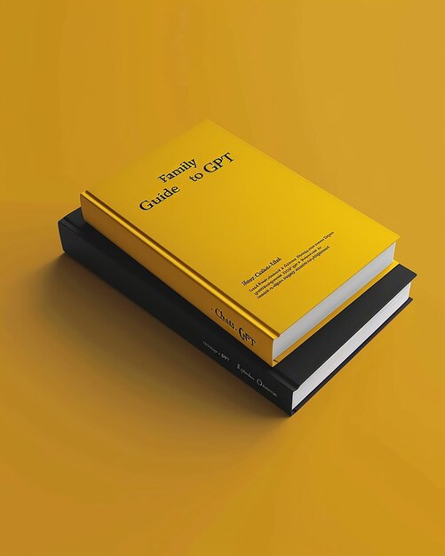 Una portada de libro de color amarillo oscuro delantero y trasero con luces sutiles