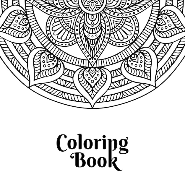 Portada del libro para colorear Mandala