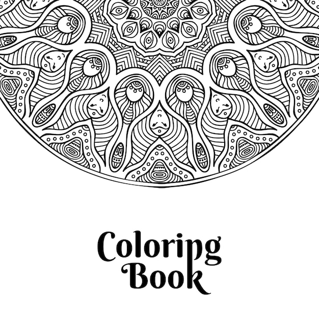 Portada del libro para colorear Mandala