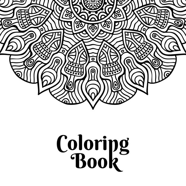 Portada del libro para colorear Mandala