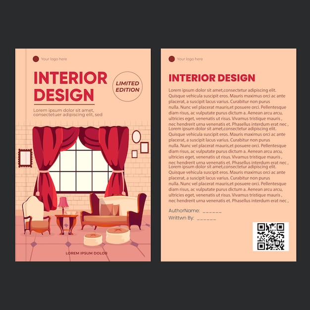 Portada del libro de diseño de interiores de edificios