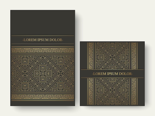 portada de libro de lujo con textura de patrón ornamental