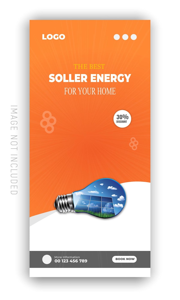 Vector una portada de libro para la mejor energía para su hogar