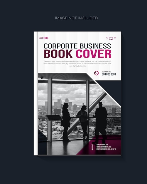 Portada de libro vectorial e informe anual para el perfil de la empresa