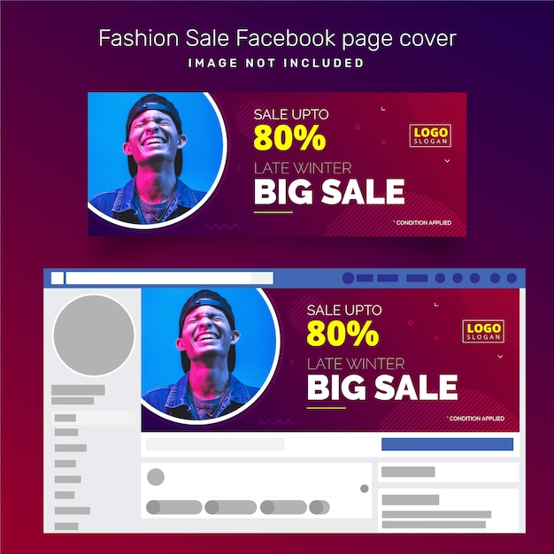 Portada de la página de Facebook de moda