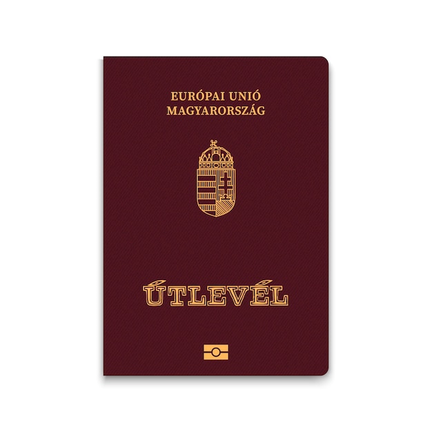 Portada del pasaporte de hungría