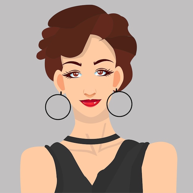 Portada de retrato de moda estilizada