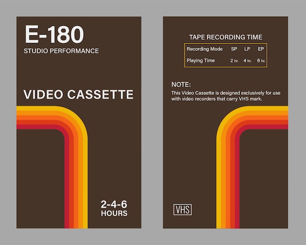 Portada VHS marrón doble cara