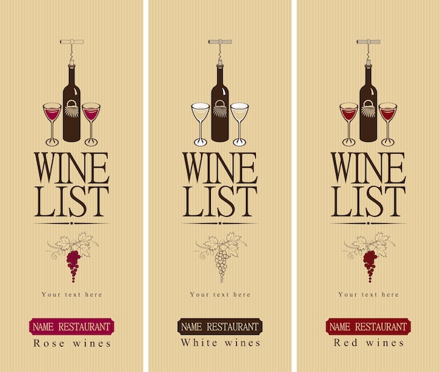 portadas de carta de vinos