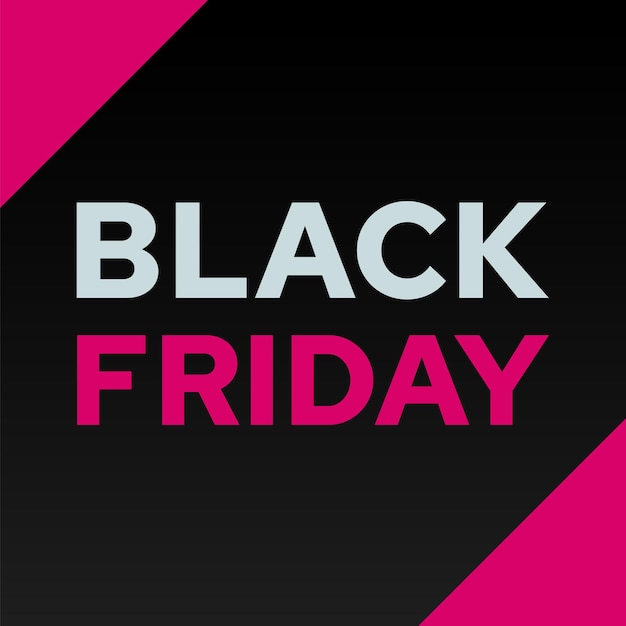 Vector portadas para la publicación en redes sociales del black friday