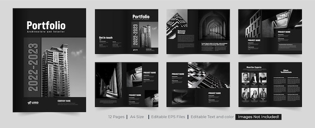 Portafolio de arquitectura y diseño de portafolio de interiores