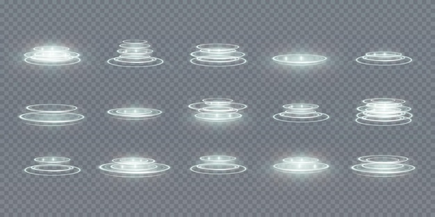 Portal set holograma de efectos de luz