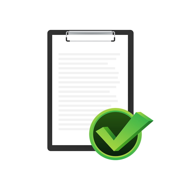 Vector portapapeles con icono de lista de verificación. portapapeles con icono de lista de verificación para web. ilustración vectorial.