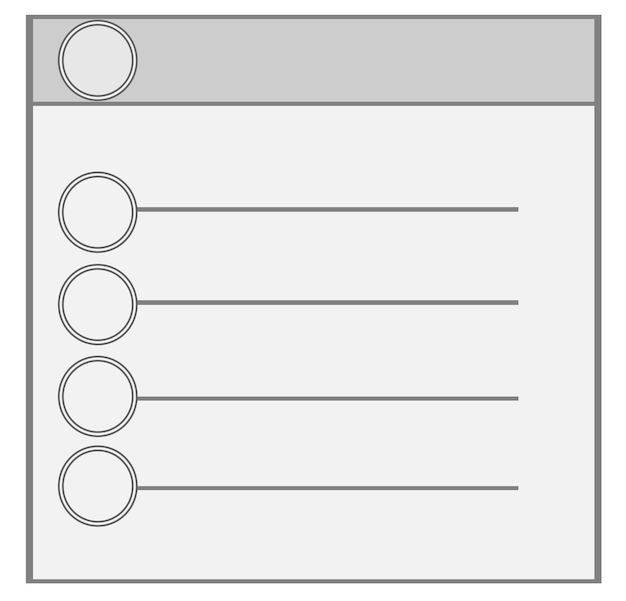 Un portapapeles con una lista de verificación en el medio.