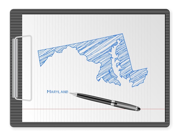 Portapapeles maryland mapa