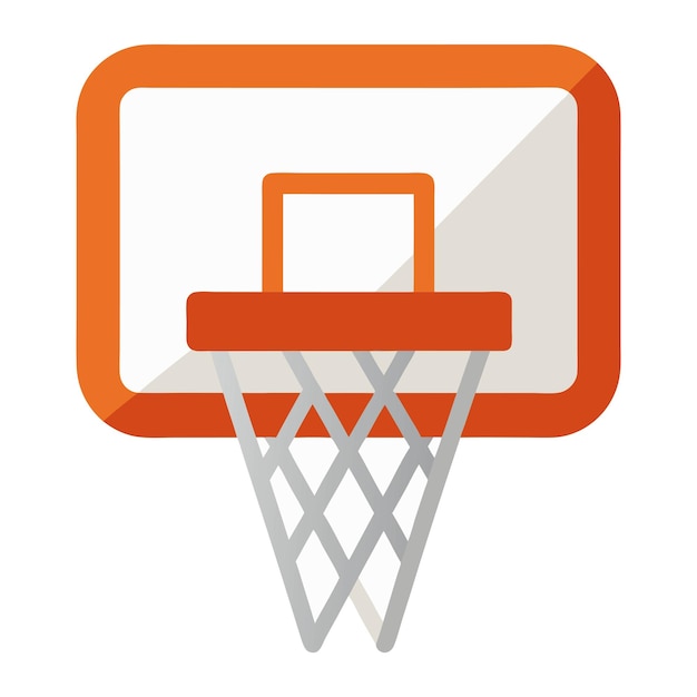 una portería de baloncesto con una red que dice red