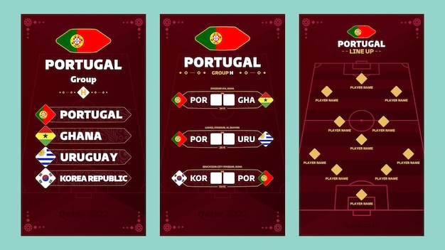 Portugal Establecer banner para redes sociales Qatar 2022