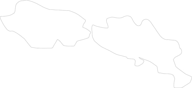 Vector posavina mapa del contorno de bosnia y herzegovina