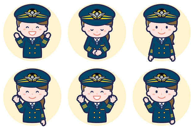 Posición de la mujer piloto set_02
