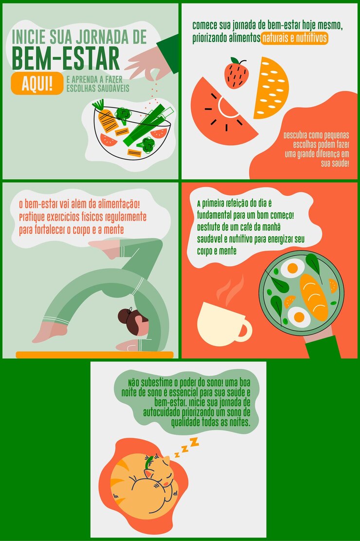 Vector el post de nutrición en instagram