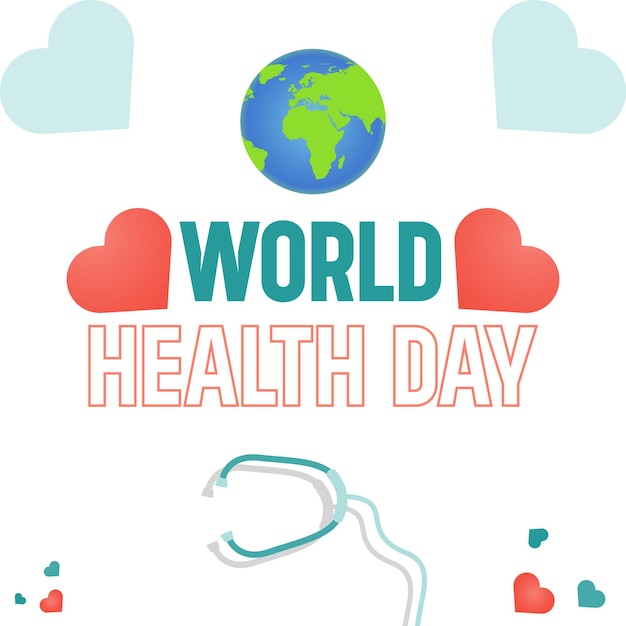 Vector post en las redes sociales o en instagram por el día mundial de la salud