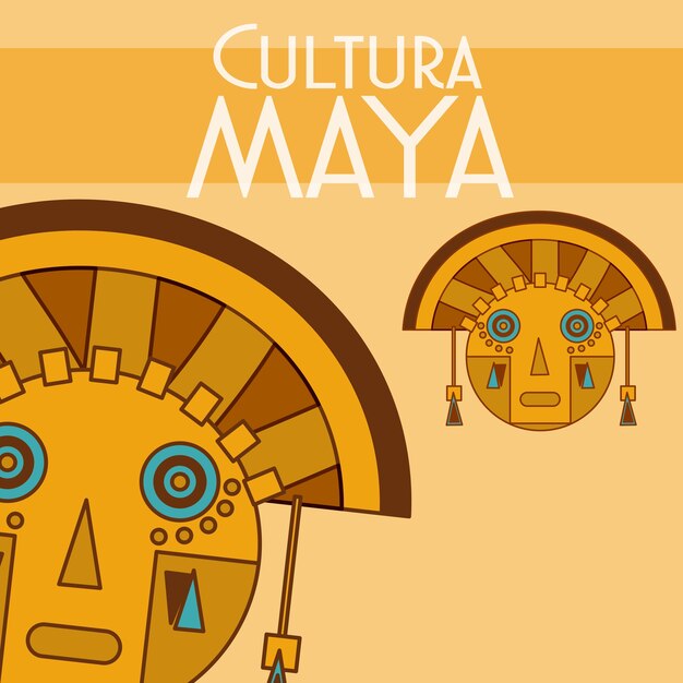 Postal de cultura maya