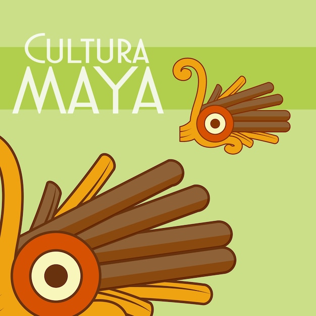 Postal de cultura maya