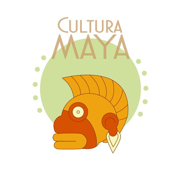 Postal de cultura maya