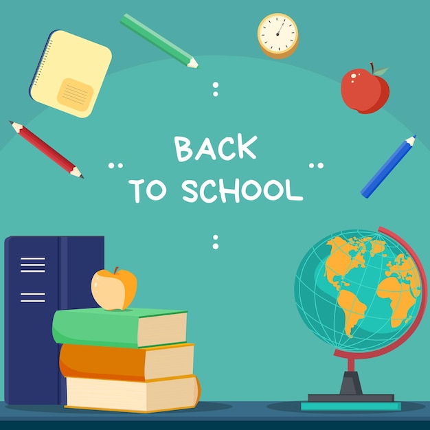 Postal de regreso a la escuela Admisión a la escuela Se puede usar para pancartas de volantes