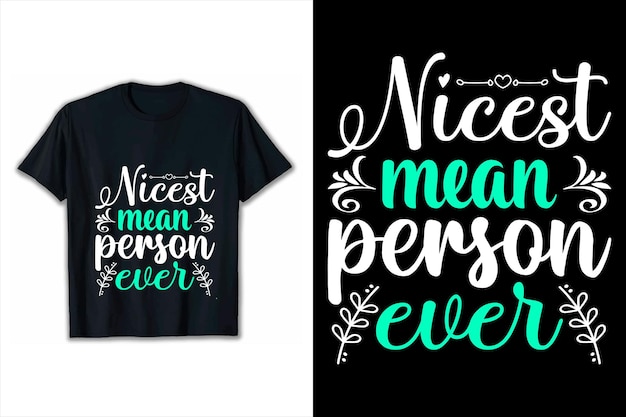Vector póstar motivacional más bonita persona malvada de la historia camiseta diseño de citas inspiradoras