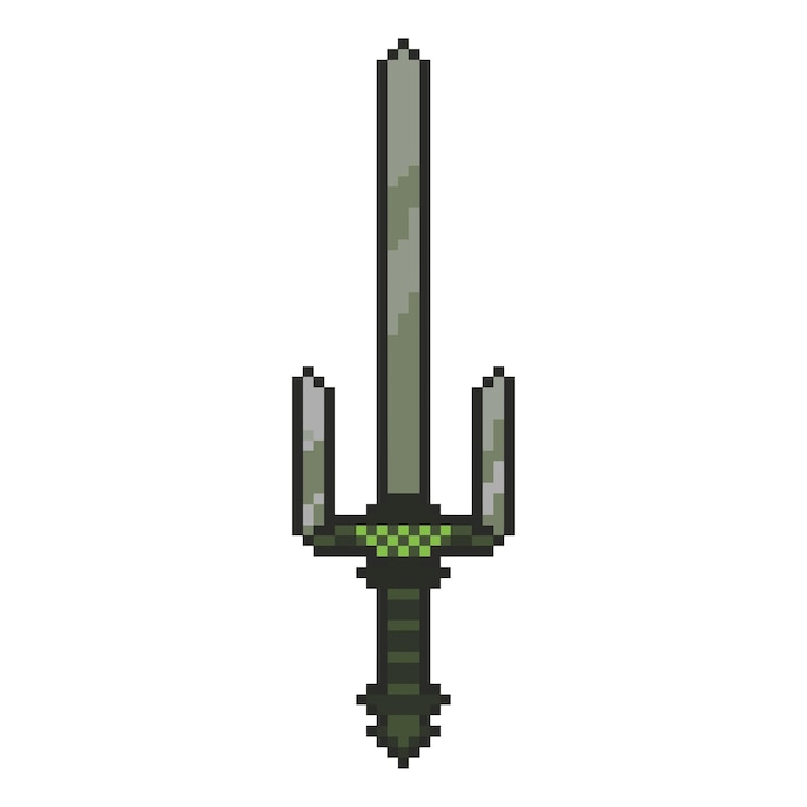 Vector un poste de metal verde y negro con un diamante verde en él
