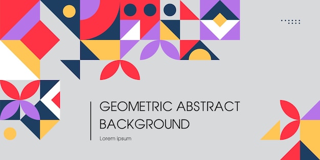 Póster de arte minimalista de geometría con forma y figura simples Diseño de patrón de vector abstracto en estilo escandinavo para banner web presentación de negocios paquete de marca papel tapiz de impresión de tela