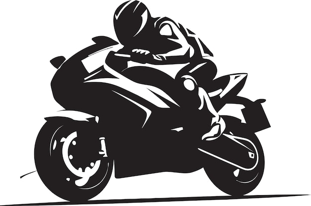 un póster en blanco y negro de dos personas en una motocicleta