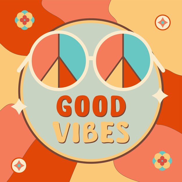 El póster de Boho Groovy retro