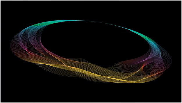 Poster de colores abstractos fondo de onda animación pantalla de computadora ilusión de fondo