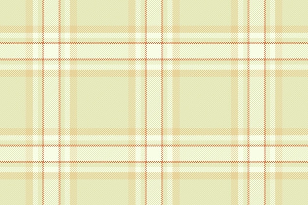 Poster a cuadros textil vectorial tartan de invierno fondo de comprobación patrón de textura de hilo tela sin costuras en colores claros y ámbar