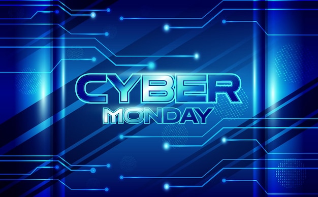 Poster de cyber monday