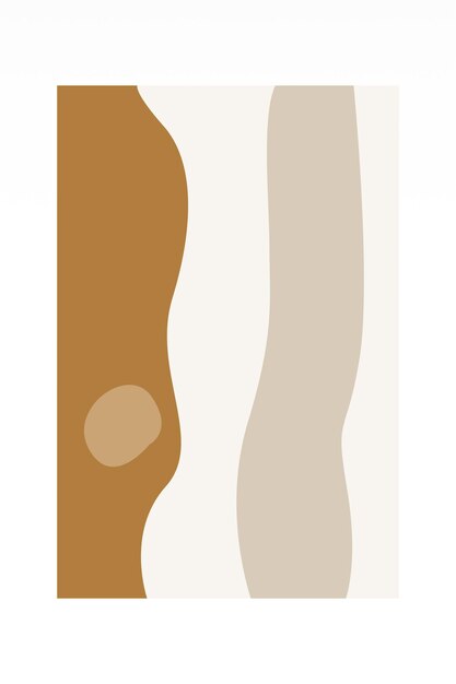Póster de decoración de arte de pared bohemio abstracto, póster imprimible de decoración de pared minimalista abstracto