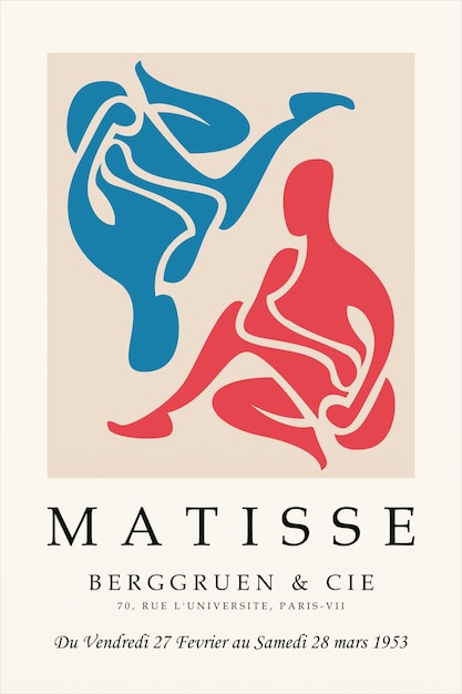 Póster de decoración de arte de pared de matisse