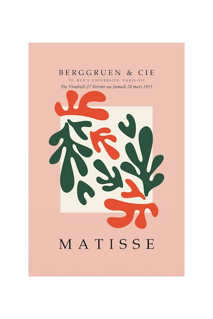 Póster de decoración de arte de pared de Matisse