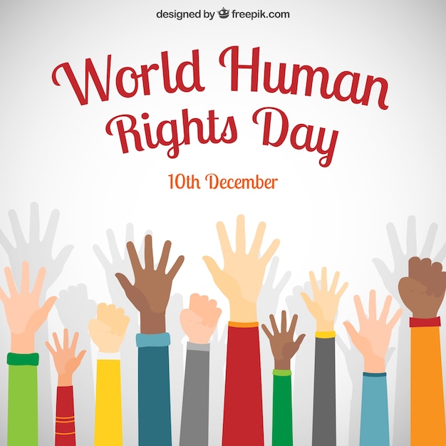 Póster del día mundial de los derechos humanos