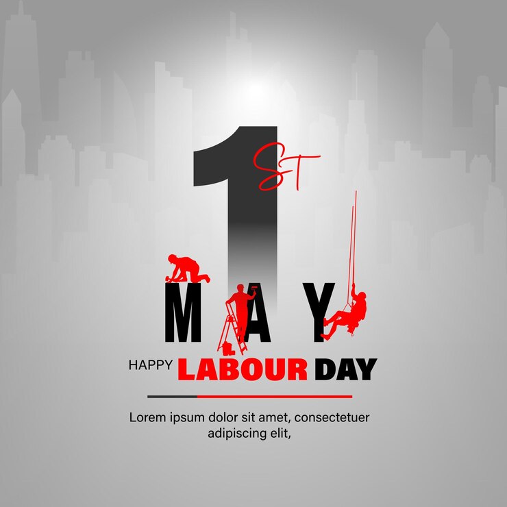 Poster del Día del Trabajo de Mayo para las redes sociales