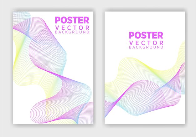Póster de diseño gráfico abstracto vectorial. Plantilla de póster vertical vectorial, diseño abstracto.