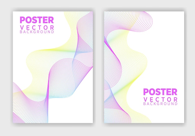 Póster de diseño gráfico abstracto vectorial. Plantilla de póster vertical vectorial, diseño abstracto.
