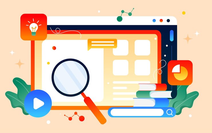 Vector póster de educación en línea clase en línea aprendizaje ilustración maestro estudiante de educación en vivo